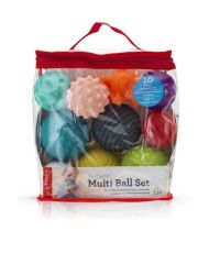 Set de 10 bolas sensoriales multicolores
