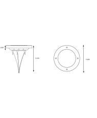 GALIX 3 solarbetriebene Einbaustrahler aus Edelstahl