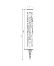 Decoration Balise solaire GALIX G4465 - 20 lumens - A visser ou à planter - 70 cm - Blanc Chaud