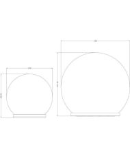 GALIX Solarkugel - Glasscherbeneffekt Ø 10 cm - 15 weiße LEDs