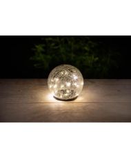 Sphere solaire GALIX - Effet verre brisé Ø 15 cm - 25 LED blanches