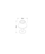 Lampe de table solaire G2 tres éclairante - GALIX - 100 Lumens - Plastique et tube en inox
