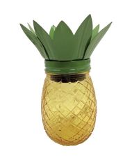 Ananas-Solarlampe – GALIX – Metall/Glas – 5 LED – 8 Stunden Leuchtdauer