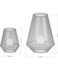 Decorative beaded ball solar lantern - GALIX - 30 - 10 Lumens - 8 hours of lighting