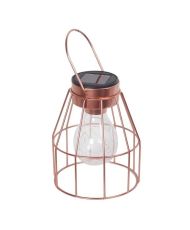 GALIX solar table lamp - Copper finish metal - 7 White LEDs - 0.042 W - 8 hours of lighting