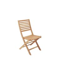 Ensemble repas de jardin 6 personnes - Table 160 x 90 cm + 6 chaises pliantes - Bois Eucalyptus 