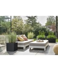Vivo Next Square 40 Blumenkasten – Schwarz Ø 39 x 38 cm – 100 % recycelt