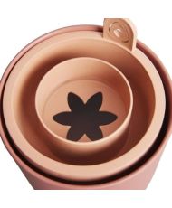 AMAZING AVOCADO Runder Blumentopf – Kunststoff – Ø 16 – Terra Caramel