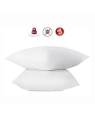 2 oreillers anti-acariens - 60 x 60 cm