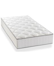 Federkernmatratze + Boxspring-Set 90 x 190 – Dicke 23 cm – ausgewogener Komfort – graues Geflecht