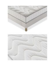 Ensemble sommier + matelas 90 x 190 - 5 zones et mémoire de forme - 16 cm