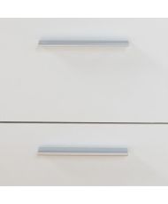 Buffet bas - Blanc mat - 4 portes 3 tiroirs - 179 x 42 x 74,5 cm