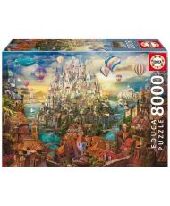 Architecture and monument puzzle - EDUCA - CITY OF REVE - 8000 pieces