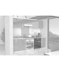 60 cm kitchen base unit with worktop included - Glossy Gray