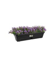 Balconnière Allin1 50 - Extérieur & Balcon - 25,7 x 47,3 x 16,7 cm - Vivre noir
