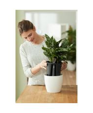  Self-watering Insert Flower pot 33 - Black Ø 33 x 31 cm