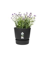 Pot de fleurs rond 40 - Extérieur Ø 39 x 36,8 cm - Vivre noir