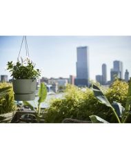 Pot de fleurs à suspendre 24 - Extérieur Ø 23,9 x 20,3 cm - Vert feuille