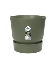 Runder Blumentopf 40 – Außen-Ø 39 x 36,8 cm – Blattgrün