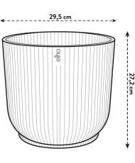 Vibes Fold Pot de fleurs rond 30 - Blanc Ø 30 x 27 cm 