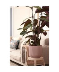 Vibes Fold Pot de fleurs rond Roues 35 - Rose Ø 35 x 32 cm 