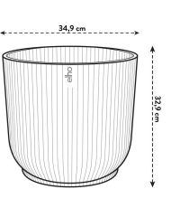  Vibes Fold Round Flowerpot Wheels 35 - Rosa Ø 35 x 32 cm