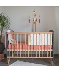 Adaptable bed bumper - 30 x 180 cm - Red