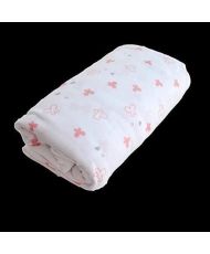 Lapinou printed fitted sheet - Pink - 60 x 120 cm