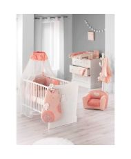 Matelas a  langer avec housse Lapinou - Rose - 50 x 75 cm