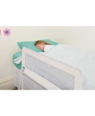 Barrière de lit large PHoeNIX - Pliable et portable - 110 x 45,5 cm - Blanche