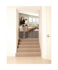 Barrera de seguridad ancha BROADWAY Gro Gate - Atornillable - 76/134,5 x 76 cm - Blanco