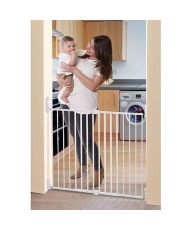 Barrière de sécurité large BROADWAY Gro Gate - A visser - 76/134,5 x 76 cm - Blanche