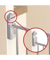 Barrera de seguridad ancha BROADWAY Gro Gate - Atornillable - 76/134,5 x 76 cm - Blanco