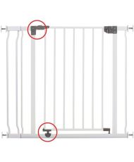 Sicherheitsbarriere und ErweiterungLiberty passt sich an Öffnungen mit einer Breite zwischen 84 und 90 cm an. Weiß