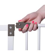 Barriera di sicurezza larga LIBERTY - A pressione - 99/105,5 x 75 cm - Bianca