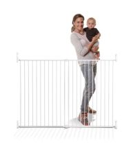 Barrière de sécurité Broadway Gro-Gate Extra-Large et Extra-Grande (pour 76 - 134 cm), blanc