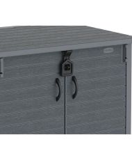 Armoire de rangement Duramax StoreAway 850L pour 2 poubelles - Gris