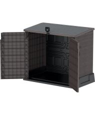 Armoire de rangement Duramax StoreAway pour 2 poubelles - 850L - Marron
