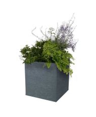 Pot carré Graphit - 39 x 39 x 43 cm - 31 L - Gris anthracite