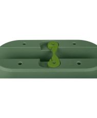 Jardiniere Cavaliere 19,5 L - Systeme de Fixation - pour Balcons et Rambardes - Vert laurier