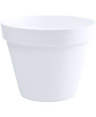 Runder Blumentopf Ø 40 x 32 cm – 23 L – Weiß