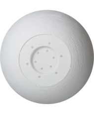 Round Plastic Flower Pot Graphit Up Limed White Ø 40 cm 14.9 L