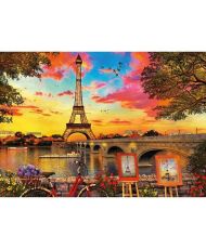 Puzzle Architecture et monument - EDUCA - Coucher De Soleil A Paris - 3000 pièces