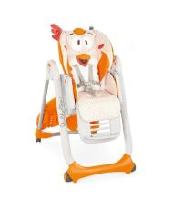 CHICCO Polly 2 Hochstuhl – 4 Räder, schickes Huhn