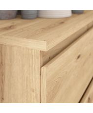 Cassettiera CHELSEA 6 cassetti - 154 cm x 42,2 x 79,9 - rovere artigianale
