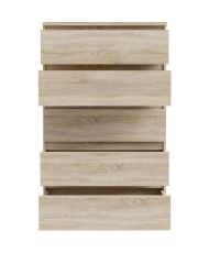 Cassettiera CHELSEA 5 cassetti - 77,2 x 42,2 x 128,1 - rovere sonoma