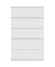 Commode CHELSEA 5 tiroirs - 77,2 cm - blanc mat