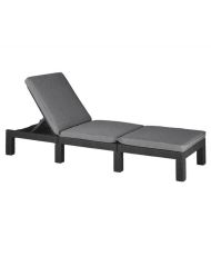 Keter Chaise longue avec coussin Daytona Graphite 441306