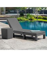 Keter Poltrona Lounge con Cuscino Daytona Grafite 441306