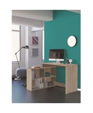 Bureau d'angle contemporain chêne Shannon - 112 cm - NAGANO